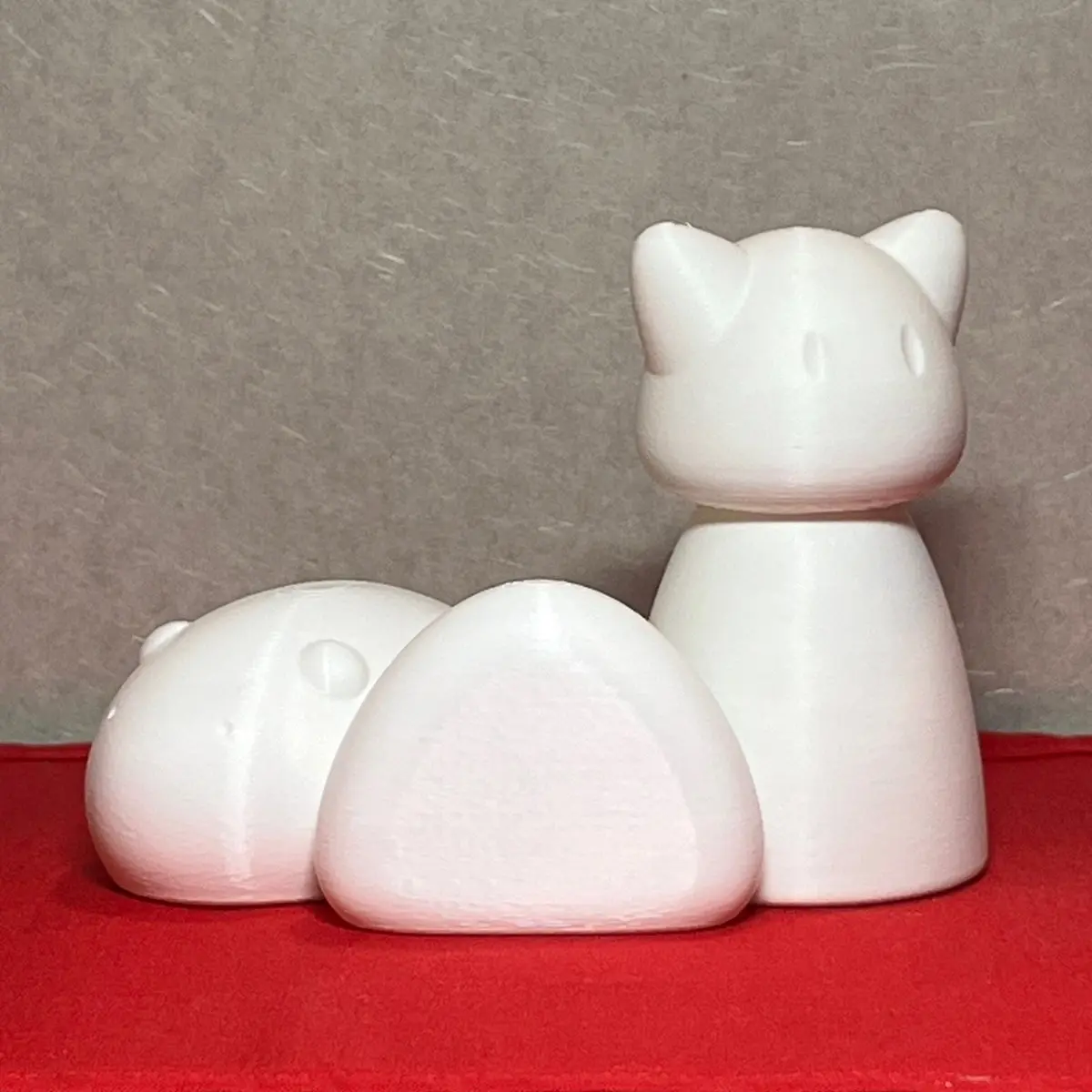 Chinese Zodiac Cat Rat and Riceball Figure Bundle (UNPAINTED)