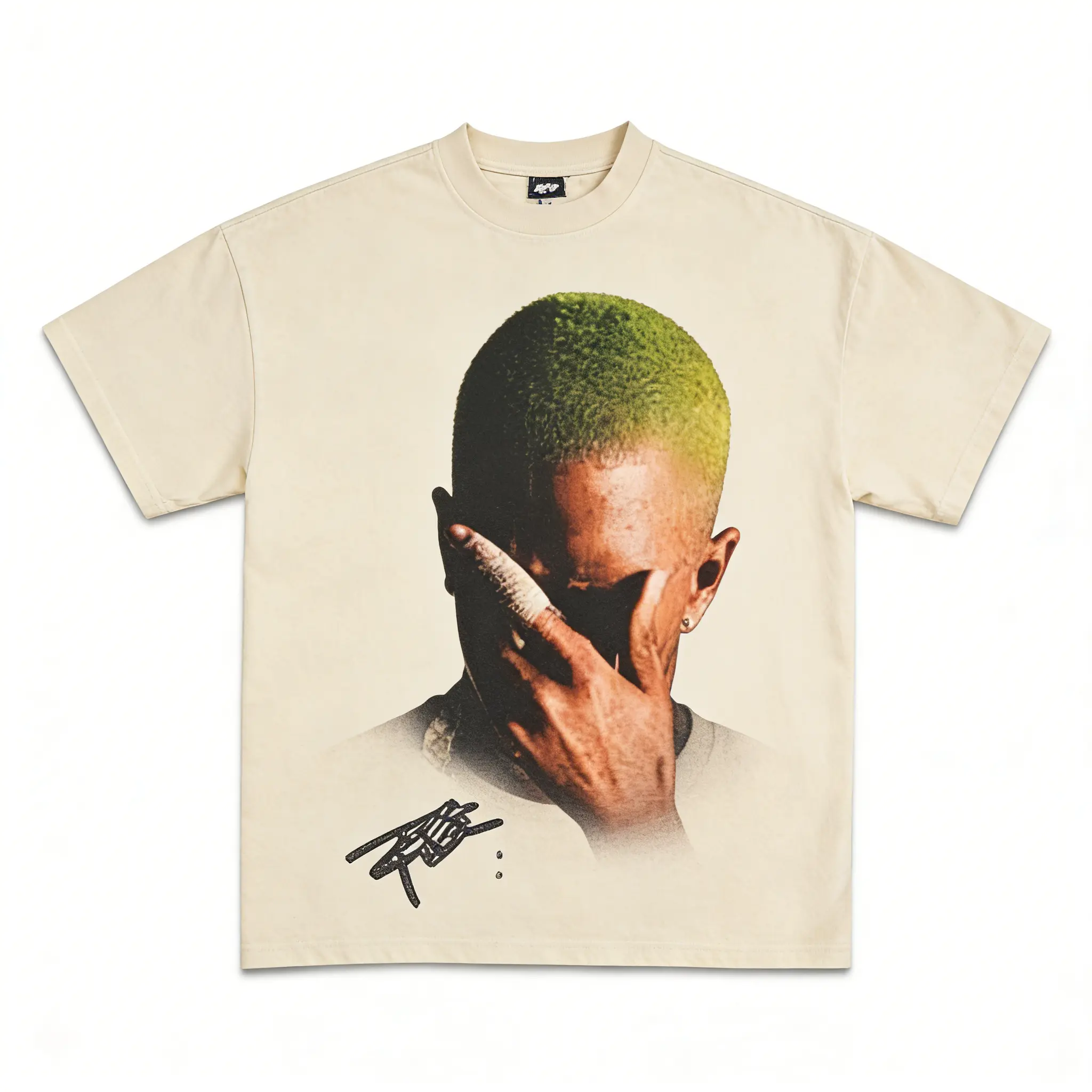 Washed T-shirt-Apricot