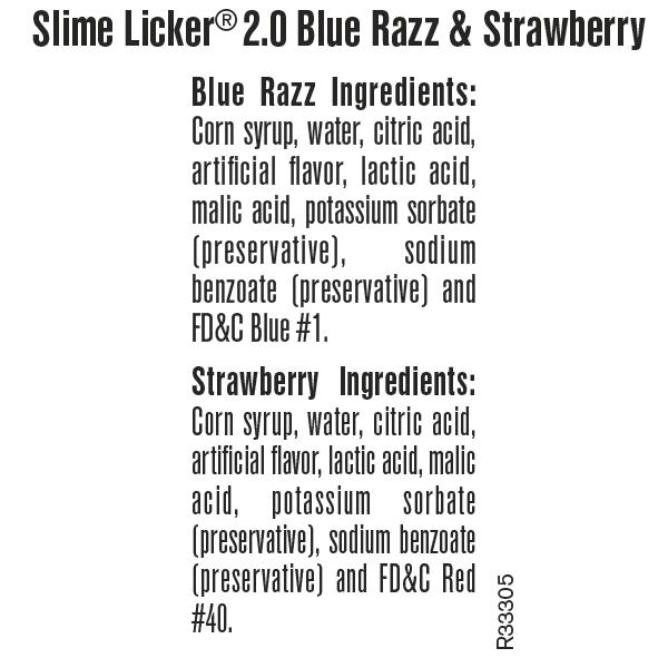 Slime Licker 2.0 - Strawberry, Blue Razz, Black Cherry or Green Apple
