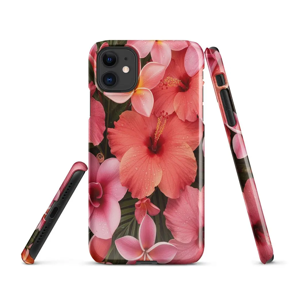 Hybiscus floral iPhone snapcase