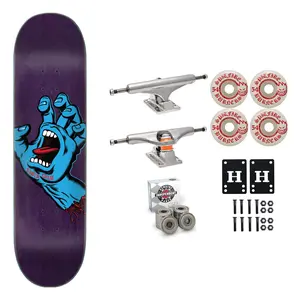 Santa Cruz Skateboard Purple 8.375" Independent Spitfire Premium Kit