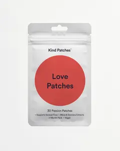 Kind Patches | Love Patches | 30 Passion Support Patches: Supports Sensual Flow, 1 month pack, Vegan Kind Patches | Love Patches | 30 Passion Support Patches: Supports Sensual Flow, 1 month pack, Vegan