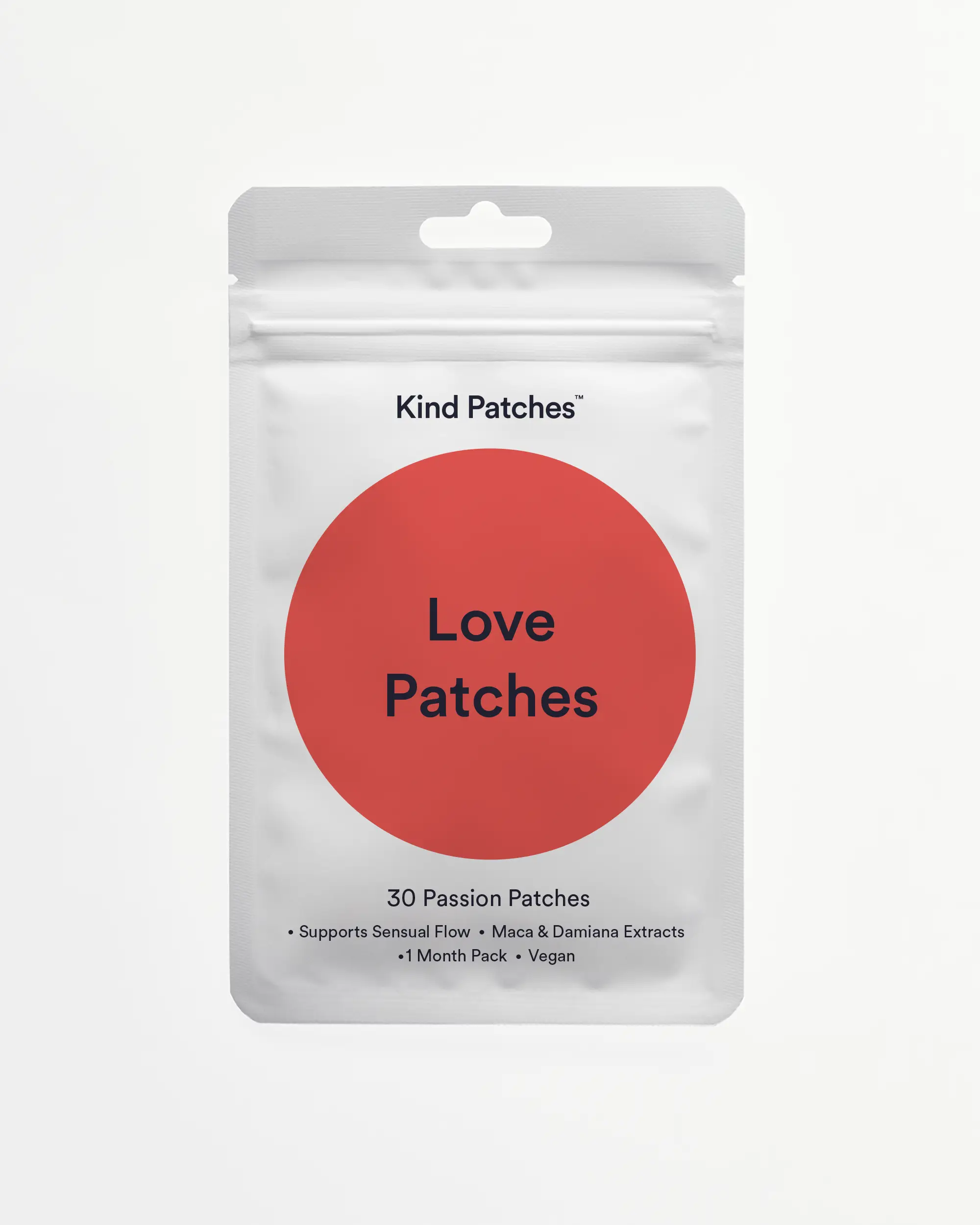 Kind Patches | Love Patches | 30 Passion Support Patches: Supports Sensual Flow, 1 month pack, Vegan