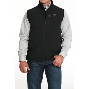 Men’s Cinch Bonded Concealed Carry Softshell Vest - Black