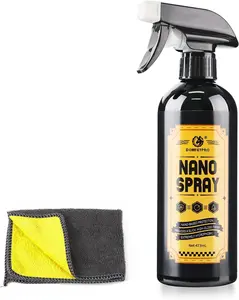 Donkeypro Ceramic Coating for Cars - Quick Effect Coating Agent - Nano Spray Advanced Hydrophobic Paint Protection, Long-Lasting Gloss & Scratch Resistance, Car Wax Polish Sealant with Towel -16 oz