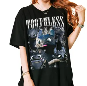 Toothless T-Shirt, How to Train Your Dragon Est 2010 Bootleg Fan Tee T-Shirt, Gift For Women and Man Unisex T-Shirt