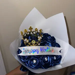 Dark Blue Mini Rose Bouqet