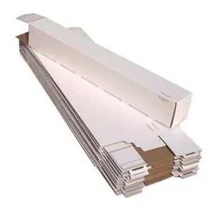 Advanced Organizing Systems Self-Locking Mailer & Storage Solution, 5 in W x 37 in D x 5 in H, Corrugated Cardboard, Light-Weight, Deep Grey Lettering, Label Area, Economical Home Organizer