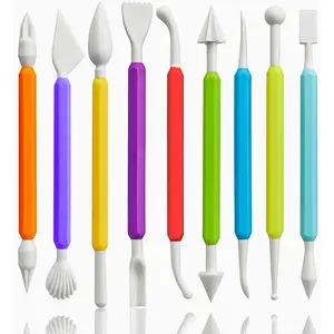 Clay Tools, 9 count Air Dry Clay Tool Polymer Clay Tools, Double-Ended Safe Ultralight for Beginner