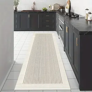 Classic Geometric Pattern Long Hallway Rug, Easy Clean Lightweight Mat, Perfect for Kitchen Living Room Porch Balcony Indoor Use, Home Decorative Rugs