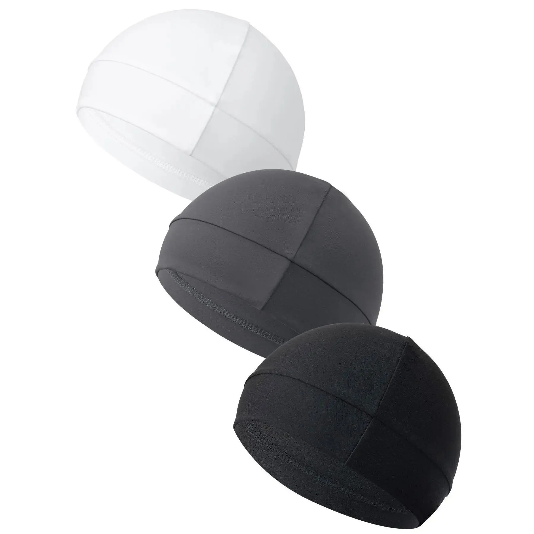 Unisex 3-Pack Lightweight Skull Cap Set - Woven Nylon, Cooling, Comfortable, Durable, Breathable Fitted Hats for Women & Adults, One Size, All Seasons Outdoor Sports,outdoorfun