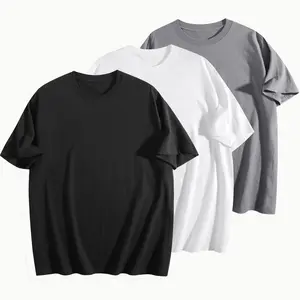 【Must-Have Basic】Heavyweight Cotton T-Shirt | 180GSM Premium Cotton 3-Pack | Unisex, Classic Fit, Year-Round Essential  Corlor:Black,White,Grey,Navy Blue,Red,Blue,Green,Apricot