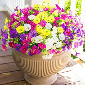 Artificial Flower (8pcs/set), Faux Flower, Decorative Flower for Home Garden, Porch, Window Box, Yard and Seasonal Celebrations, Spring/Summer Decoration, Fruit, Artificial Flower Plant