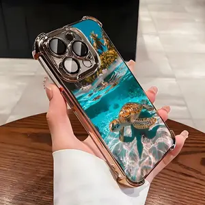 Multi-color Trendy Summer Feel Sea Turtle Pattern Mobile Phone Case for IPhone 16 15 14 13 12 11 Pro Max Plus Luxury Protection Shockproof Back Cover