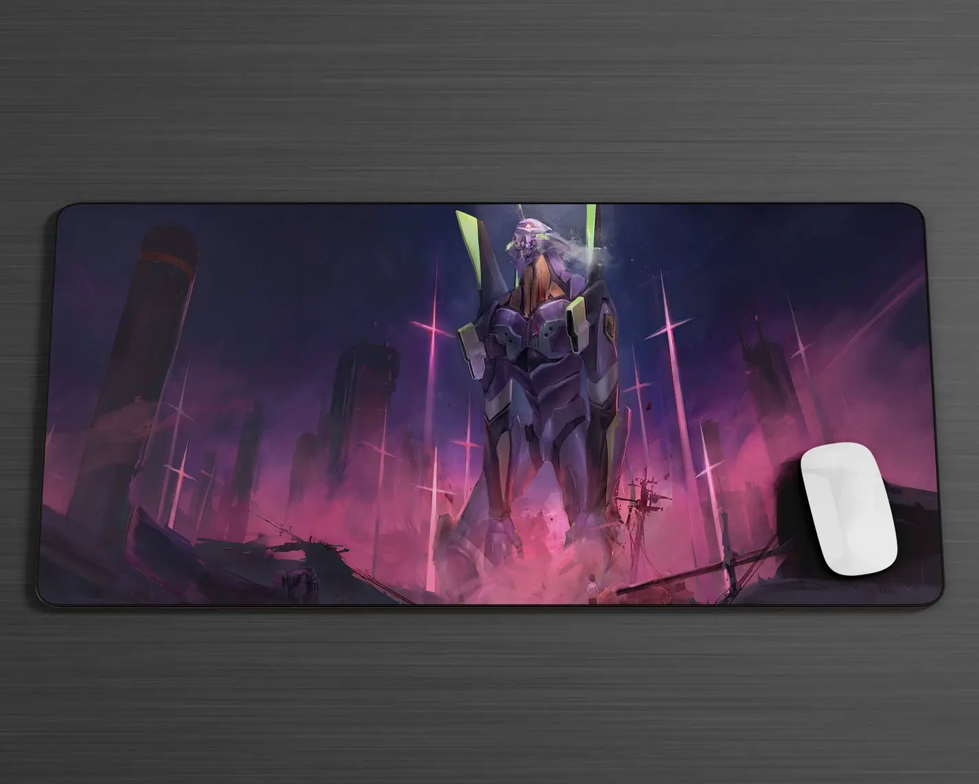Neon Evangelion Genesis Gaming Mouse Pad, Anime MousePad, Gaming decor , Boyfriends Gift, pc accessories, office desk accessories,anime desk mat