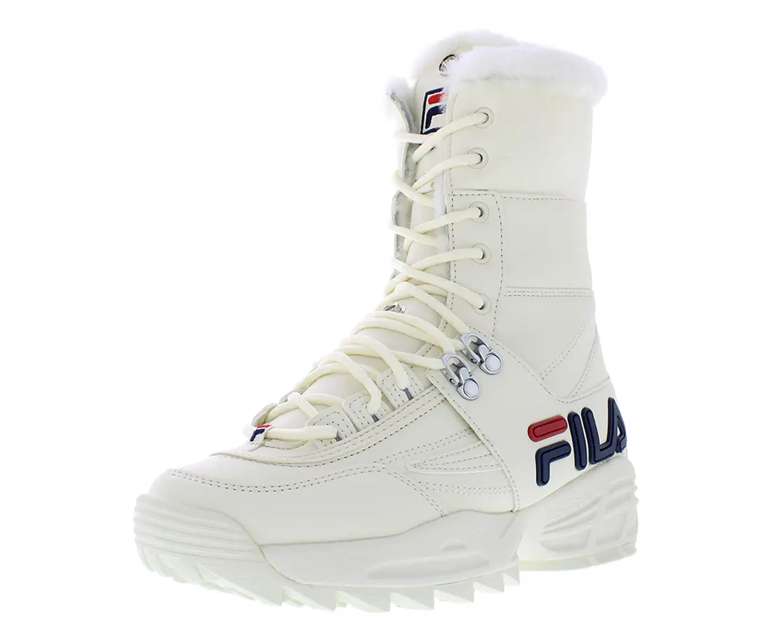 FILA Women's Disruptor Chunky Sneaker Boot, Casual Platform Footwear with a Serrated Sawtooth Sole