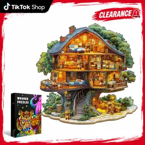 【HOT!】Woodbests For Kids Size (50-70pcs) Collection Wooden Jigsaw Puzzle for Adults and Kids Unique Shape Animal Wood Puzzles Challenging Puzzle Family Game Creative Gifts，Laser-Cut Durable HDF Wood Puzzle
