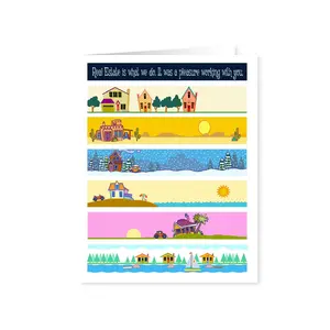 Stonehouse Collection | Realtor Thank You Note Card | 18 Boxed Cards & Envelopes | Real Estate Is What We Do