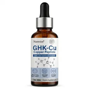 GHK-Cu Copper Peptide Vitamin Liquid Glow Wellness Drops, Mineral Supplement for Health & Nutrition Support