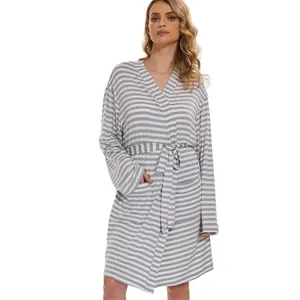 Thin Robe Women-Thin Bathrobe for Womens - Soft Ladies Sleepwear