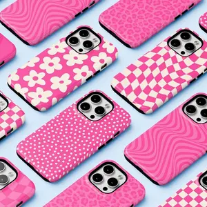 Hot Pink iPhone Cases | Floral, Polka Dots, Wavy Checkers, Solid Leopard Cheetah Print