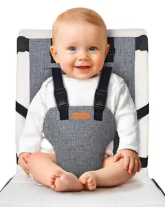 LIULIUBY Baby Travel Harness Seat - Super Compact High Chair for Babies - Lightweight & Ergonomic Carrier with Adjustable Straps - Perfect for Travel & Home Use