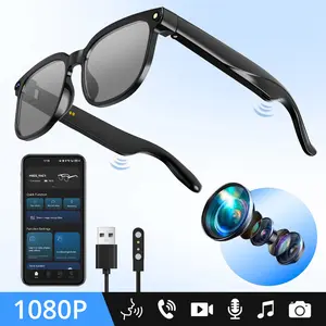 Turbosun M02S Viral Vlog Gear Smart AI Camera Sunglasses 1080P Video Recording Hands-Free POV Photography 160+ Languages Translation BT Audio UV Protection Travel Eyewear