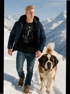 Saint Bernard, Graphic Tee, unisex, pure breed, dog lovers, animal lovers, graphic t-shirts, t-shirts, dog art, gifts