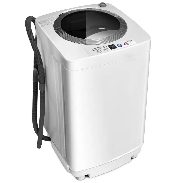 Costway Portable Washing Machine, Full Automatic Washer and Dryer Combo, Compact Laundry Washer Spinner for Apartment Hotel Furniture RV Dorm-Deals fo