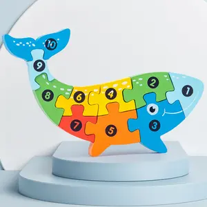 Top Rated Wooden Early Learning Building Blocks for Toddlers: Large Easy-Grip Pieces, Animal/Transport/Shape Recognition Activities with Matching Cards & 3D Puzzles, Must-Have Educational Toys for Toddler Learning & Play, Best Selling Gift for 1-3 Year Ol
