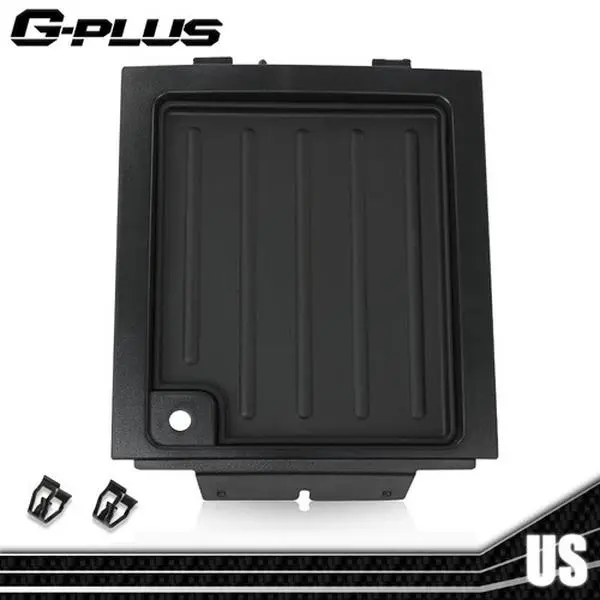 G-PLUS Dashboard Trim Bezel Tray, 1pc Upper Center Panel Car Organizer with Aux Input, Aftermarket Interior Molding Kit for 04-08 Ford F-150 Truck