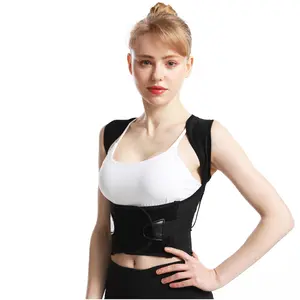 Invisible Thin Black Anti-hunchback Back Position Strap for Adult Men and Women Healthcare Posture Correction Tool Support Brace