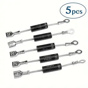 Cl01-12 Microwave Oven Electromagnetic High Voltage Diode Rectifier, 5 Piece Set, Essential Replacement Component for Efficient Operation