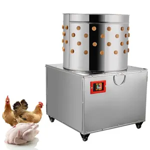 VEVOR Chicken Poultry Plucker 2200W 240R/min Turkey Chicken Poultry Plucking Machine 23.5inch Barrel Diameter Stainless Steel Feather Plucking Machine with Wheels Defeather Hair Removal Machine