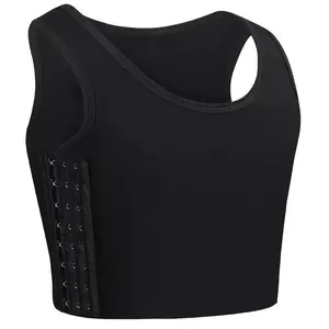 [VibeFit]CuteStreet Transgender FTM Chest Binder Adjustable Affordable Breathable and Strong Compression Tank Top Bra Binder