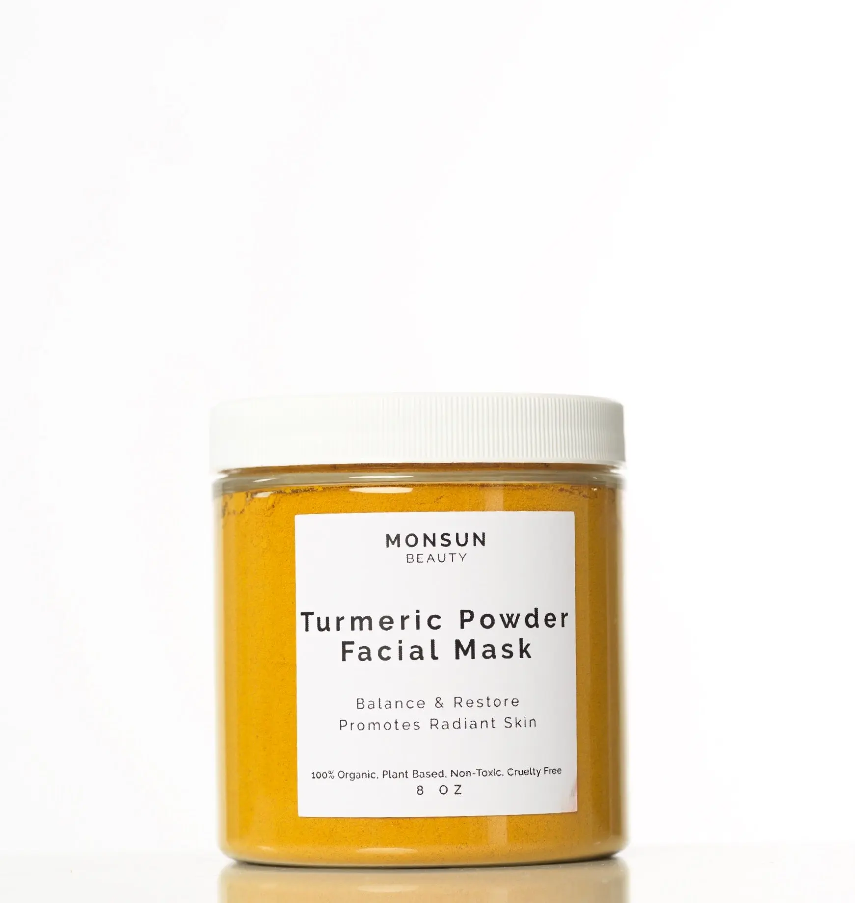 Organic Turmeric Treatment Mask for Radiant Skin - Plant Based Anti-Aging & Antioxidant Boost Formula for All Skin Types, 8oz, Sensitive, Face Care Products, Vegan, Turmeric Face Mask, Non Toxic