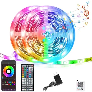 Led Lights for Bedroom 200FT, RGB Led Strip Lights Color Changing Indoor, Music Sync Led Light Strip with Remote & App Control, DIY Fancy Led Lights for Room Decor Ambient Lighting (2 * 100FT)