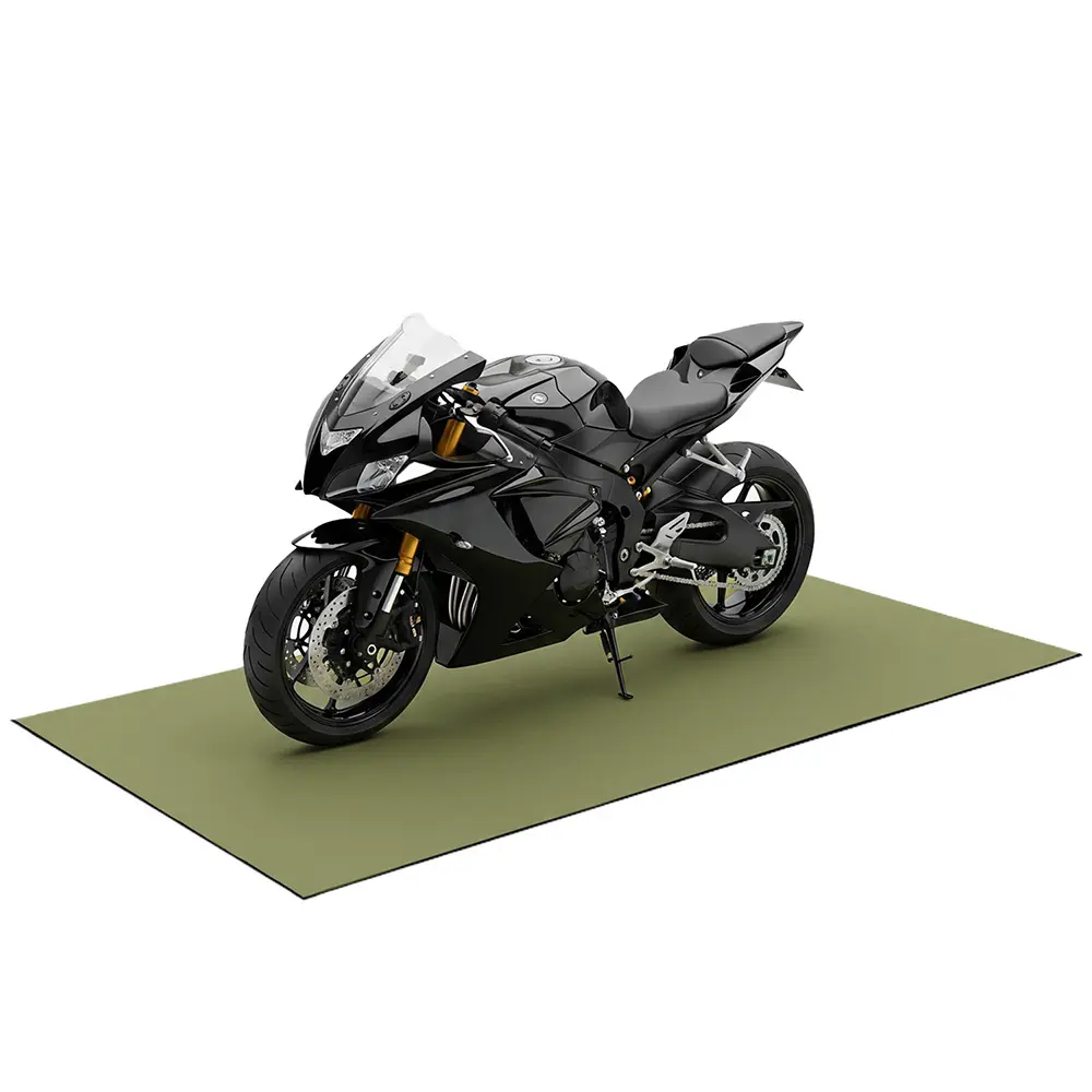 Rubber-Cal "TFS-122 Motorcycle Mat" - 5mm Thick - 6 Colors - 4 Sizes