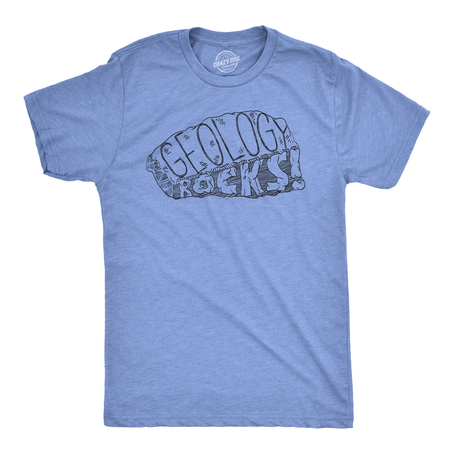 Geology Rocks T Shirt Funny Science Pun Geologist Cool Tees for Scientists Mens Funny T Shirts Cool Vintage Fashion T-Shirt Gift Classic Menswear Funny Science Short Sleeve Novelty Tees for Guys Light Blue