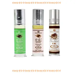 Al-Rehab Choco Musk Trio—Unisex Rollerball & Oil Roll-Ons: Gourmand Notes of Cocoa, Marshmallow & Pistachio