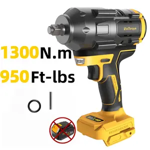 Cordless Impact Wrench for DeWalt 20V Battery, 1/2" High Torque Impact Gun, 950Ft-lbs(1300N.m) Brushless Power Impact Driver with 4-Mode Speed, LED Work Light (Battery NOT included) Cordless Brushless Impact Wrench