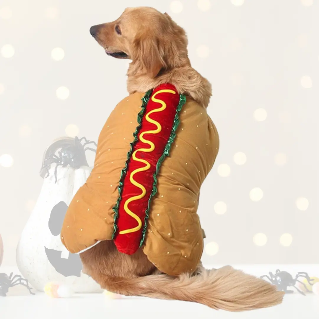 WEKKOPET Hotdog  Costume Condiment Shirts for Pets: Relish T-Shirts for Small and Large Dogs and Cats, Dog Lover Halloween