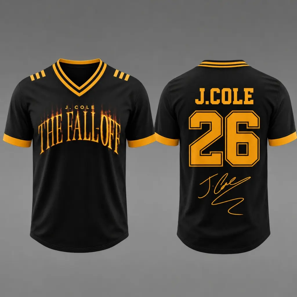 J. Cole The Fall-Off Tour 2026 Football Jersey, Disc 29, Disc 39 Hip-Hop Shirt, JCole World Music Fan Merch Shirt, Gifts Fan