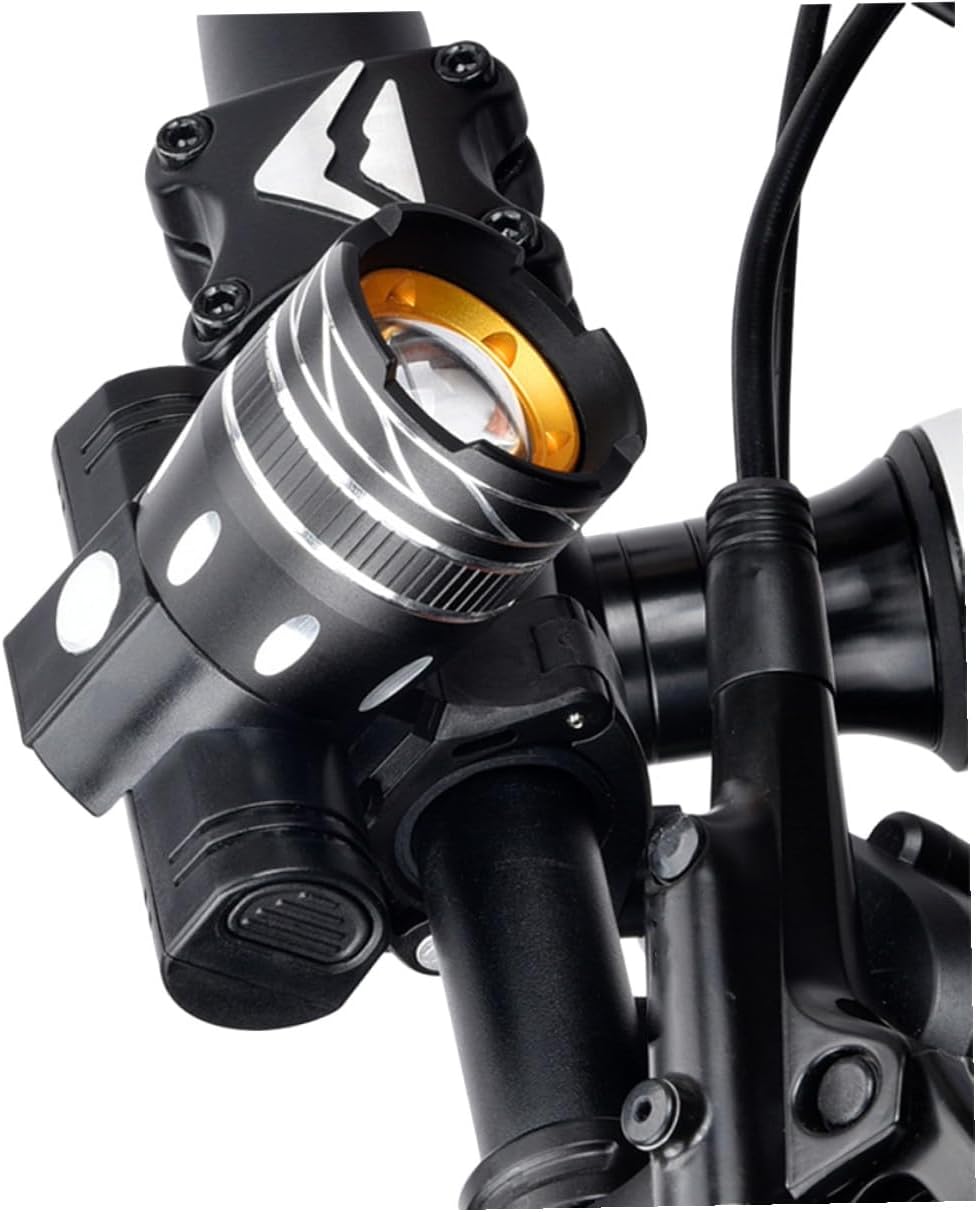 Bicycle Headlight Powerful LED Light USB Rechargeable with Rear lights Modes Durable for Night Riding Camping Hiking and More