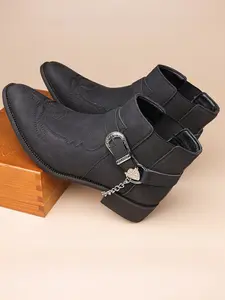 Men's Mid-Calf Boots, Daily Casual Rubber Sole PU Leather Upper, Leisure Occasion Footwear, Comfortable and Stylish Shoes