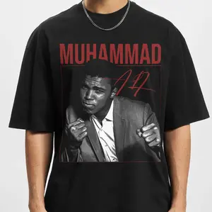 183 Ali T Shirt Gym Clothing Bodybuilding Training Workout Exercise Kick Muhammad Ali The Greatest Boxing Martial Arts Mma Men Tee Top