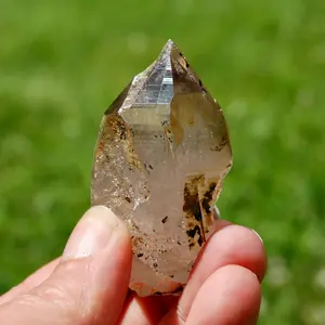 2.4in 70g Raw Tantric Twin Smoky Quartz Crystal Cathedral, Akashic Lines, Malawi msq13