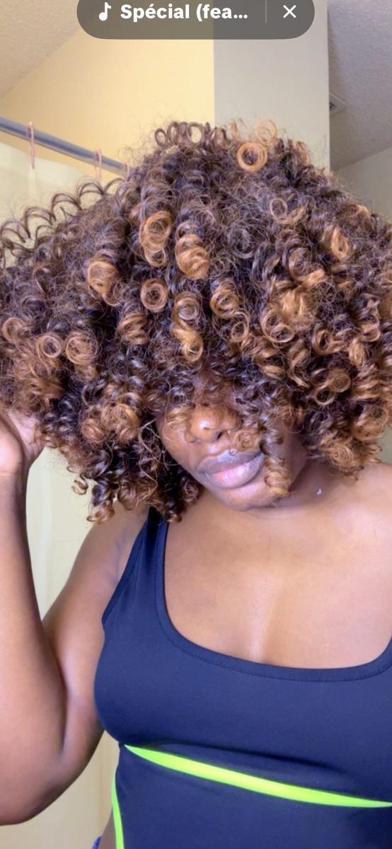 Item: brown mixed golden