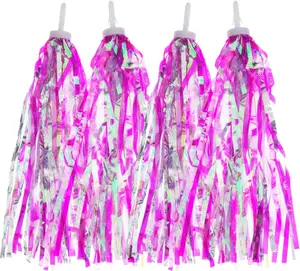 2 Pairs Bicycle Tassel Ribbon  Handlebar Scooter Streamers