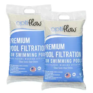 OptiFlow 50Lb Premium Pool Filtration Angular Sand w/Pure Silica Formula, 2 Pack
